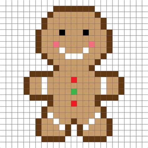 Crochet Gingerbread Man Pixel Square Repeat Crafter Me Cross Stitch