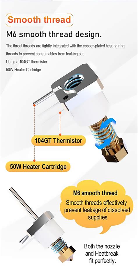 New Trianglelab Tchc Td6 Mode A 24v Hot End Ceramic Heating Core V6