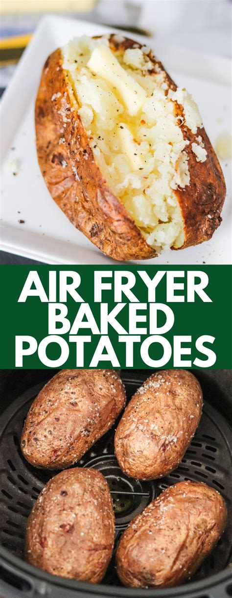 Air Fryer Baked Potatoes Have A Delicious Crispy Skin While Being Soft And Fluffy On Th Air