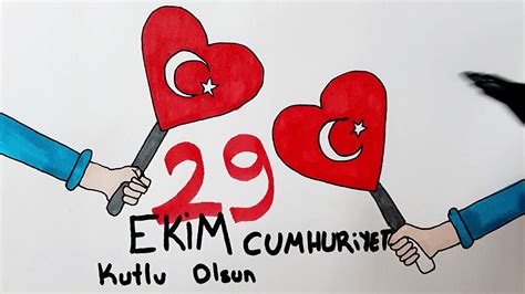 29 ekim cumhuriyet bayramı çizimleri kolay 29 ekim çizimleri 29