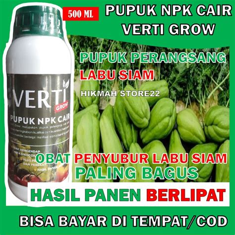 Jual Pupuk Npk Cair Verti Grow Ml Pupuk Semprot Pelebat Tanaman