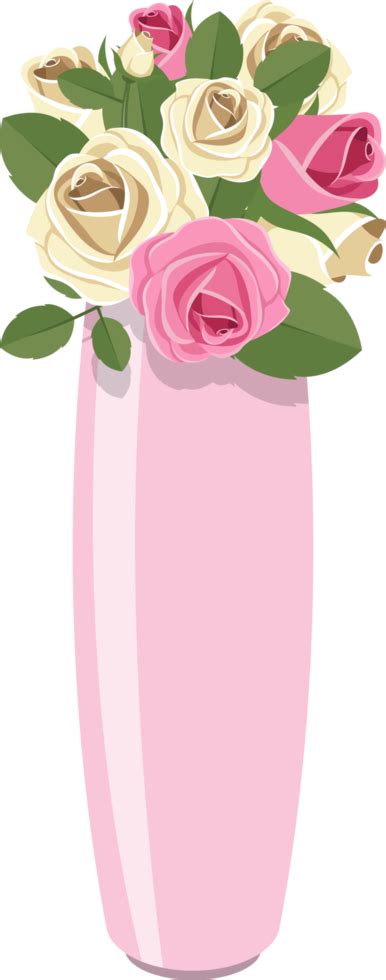 Vase With Flower Clipart Design Illustration 9304862 PNG