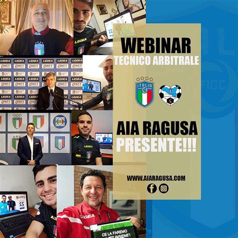 Webinar Tecnico Arbitrale A I A Ragusa Associazione Italiana