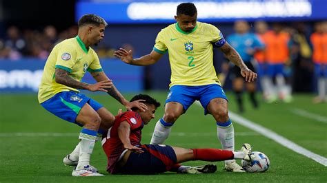 Brasil no pudo con Costa Rica en su estreno en la Copa América