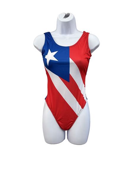 Puerto Rico Flag Bikini Etsy