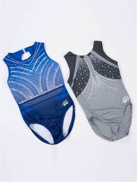 Jade Carey Us Championships 2024 Replica Workout Leotard Gray Gk Elite Sportswear