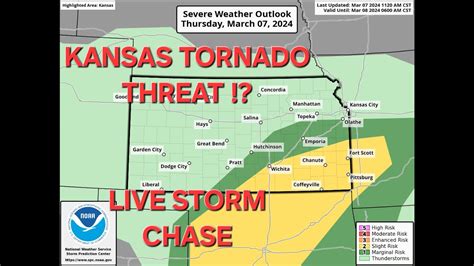 🔴live Tornado And Large Hail Threat Kansas Live Storm Chaser Youtube