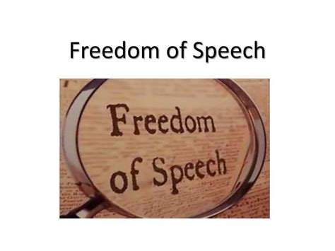 Ppt Freedom Of Speech Powerpoint Presentation Free Download Id 6499395