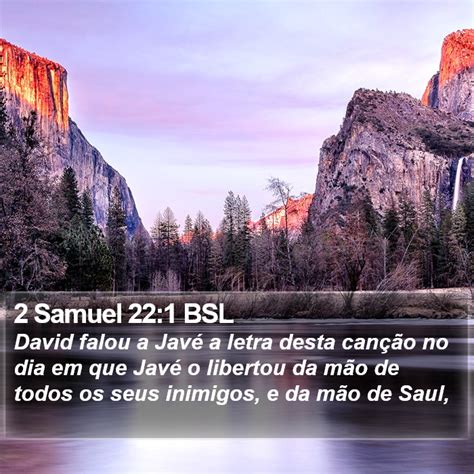 Samuel Bsl David Falou A Jav A Letra Desta Can O No Dia