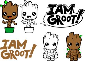 Baby Groot - Iam Groot Logo PNG Vector (CDR) Free Download