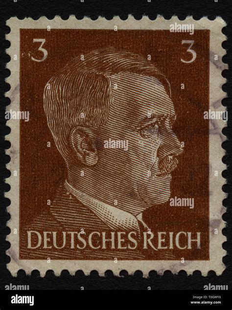 NAZI GERMANY CIRCA 1941 Postage Stamp With Portrait Of Adolf Hitler