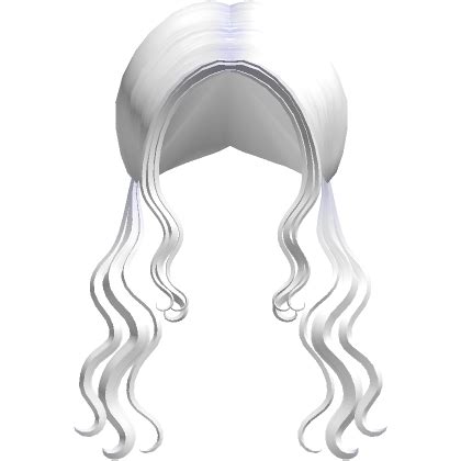 Long Wavy Pigtails Hair In White Roblox ID Code