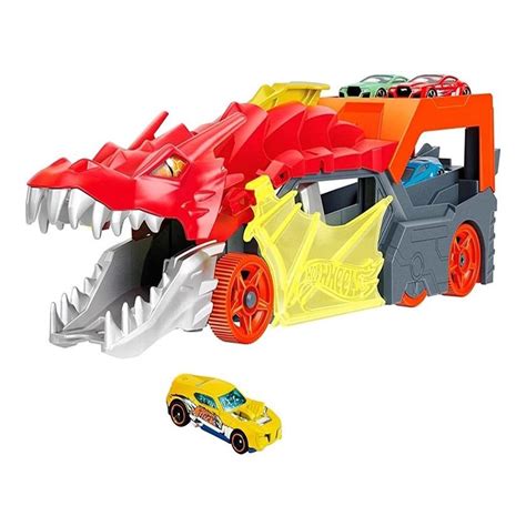Hot Wheels City Reboque De Dragao Carrinho Gtk42 Mattel Shopee Brasil
