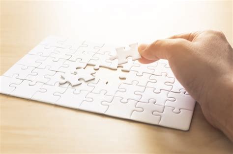 Premium Photo Hands Of Man Jigsaw Puzzle Connecting