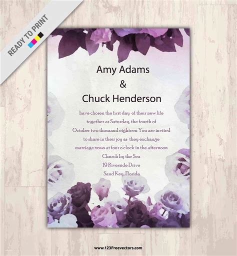 Blank Wedding Invitation Templates For Microsoft Word Ideas