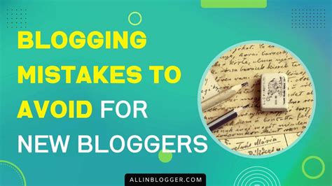 15 Common Blogging Mistakes To Avoid For Bloggers In 2024 Allinblogger