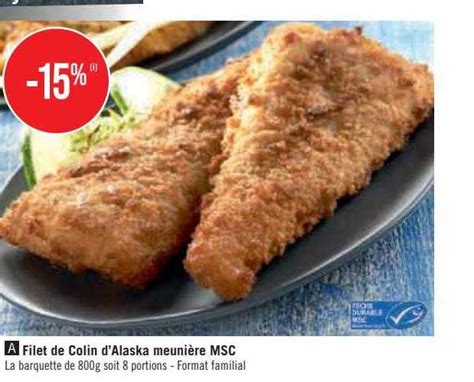 Promo Filet De Colin D alaska Meunière Msc chez Supermarchés