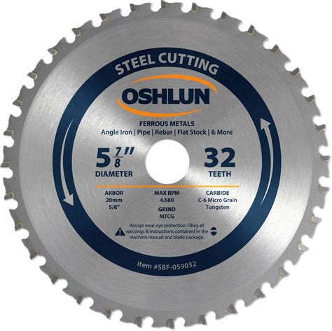 Oshlun Sbf 059032 5 78 Inch 32 Tooth Mtcg Saw Blade With