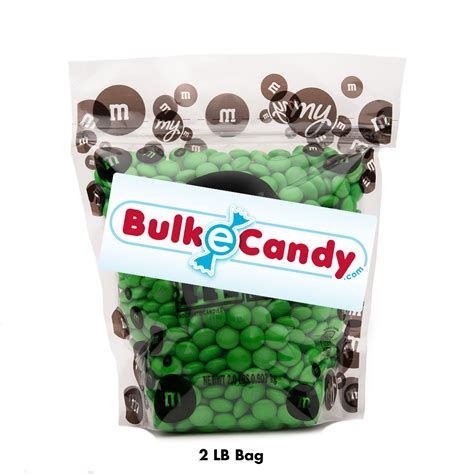 Bulk Green M&M's 2pounds M&M Colorworks – BulkECandy.com/SnackerzInc.