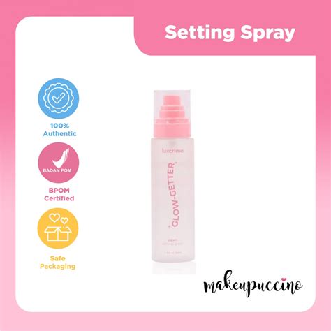 Jual Luxcrime Glow Getter Dewy Setting Spray Shopee Indonesia