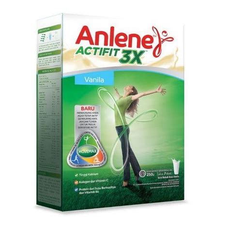 Jual Anlene Actifit 240 Gr Cokelat Dan Vanila Shopee Indonesia