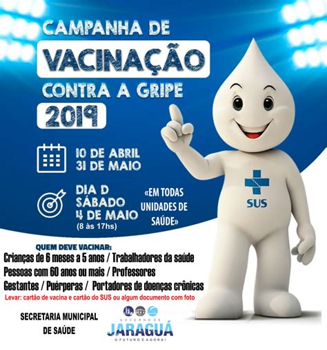 CAMPANHA DE VACINAÇÃO CONTRA GRIPE 2019 Prefeitura Municipal de Jaraguá