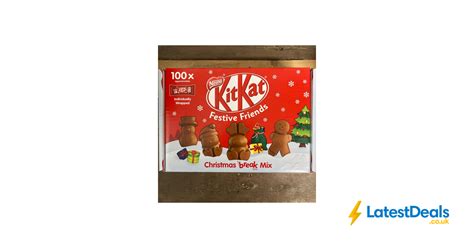 100x Kitkat Festive Friends Assorted Milk Chocolate Figures £595 At