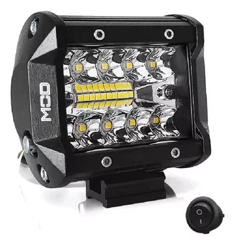 Farol De Milha Neblina W Pol Mod Leds Moto Uma Unidade Frete Gr Tis