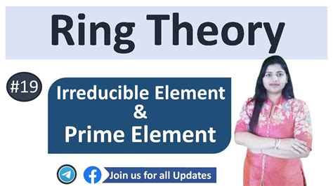 Irreducible Element And Prime Element In Ring Ring Theory Part 19 Youtube