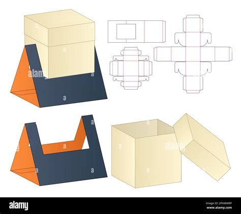 Box Packaging Die Cut Template Design 3d Mock Up Stock Vector Image And Art Alamy