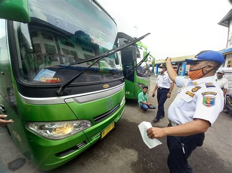 Terminal Rajabasa Mulai Lakukan Ramchek Bus Mudik