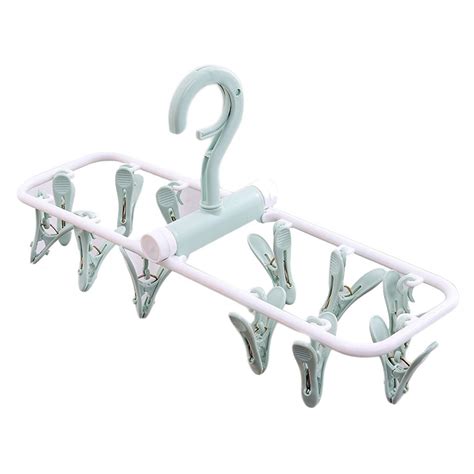 Clips Folding Hanging Drying Rack Sock Drying Hanger Multi