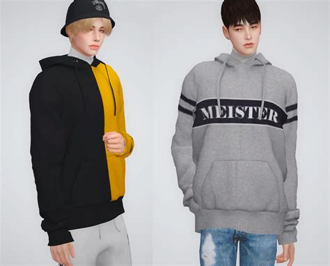 Sims 4 Male Oversized Hoodie