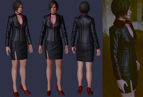 Ada Re Damnation Costume Low Poly Wip By Zerofrust On Deviantart