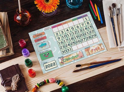 Montessori Calendar, Printable Calendar, Kids Calendar, Homeschool Resources - Etsy