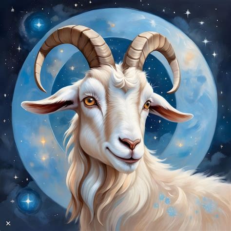 Chinese Zodiac Sign Goat Premium AI Generated Image