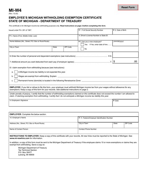 Michigan Tax Exemption Form 2024 Caro Martha