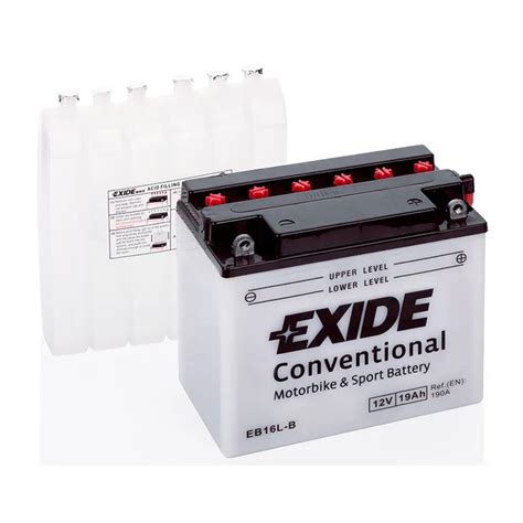 Exide EB16L B Batterie De Moto Exide 19Ah 12V