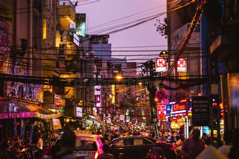 Crowded Street At Night In Ho Chi Minh City Editorial Photo Image Of