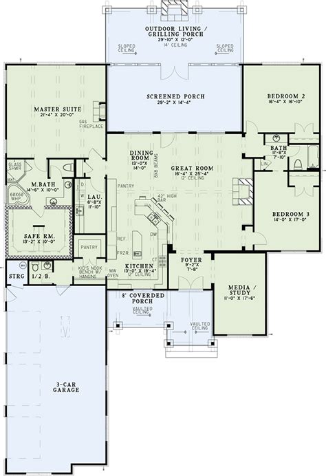 House Plan 1621 Briarsfield Cove Rustic House Plan