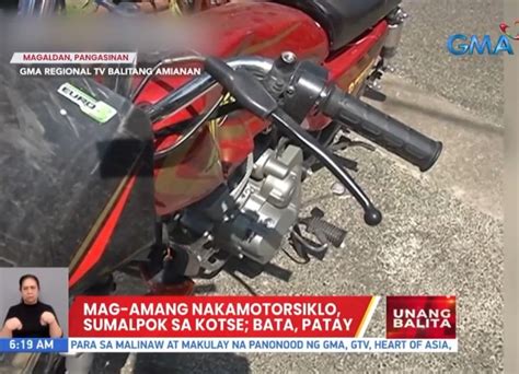 Anyos Na Bata Patay Matapos Sumalpok Sinakyang Motorsiklo Sa Kotse