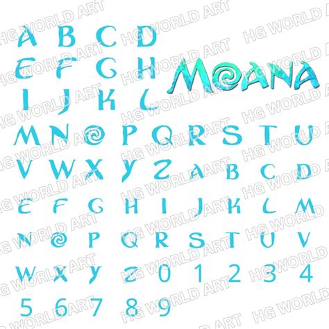 Moana Font Moana Svg Moana Font Svg Moana Font Cricut Moana