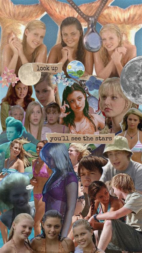 H2o H2ojustaddwater Moodboard Collage Mermaid Makomermaids