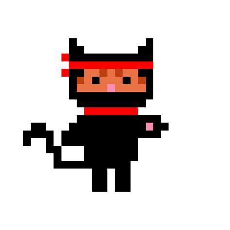 Pixilart Ninja Cat By DukJXuJVqofZ7g3