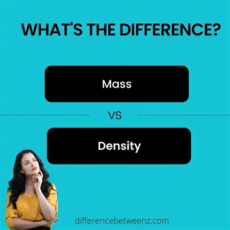 Difference Between Mass And Density Difference Betweenz