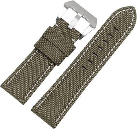 20mm 22mm 24mm 26mm Nylon Leder Uhrenarmbänder Armband Ersatz Männer