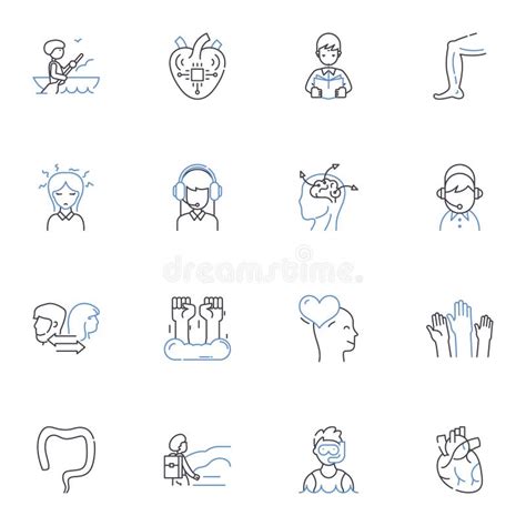 Scientific Research Line Icons Collection Investigation