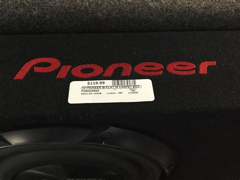 Pioneer Electronics Ib Flat 12 Sub Very Good Buya