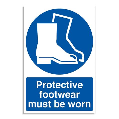 Protective Footwear Must Be Worn Mandatory Sign Rsis