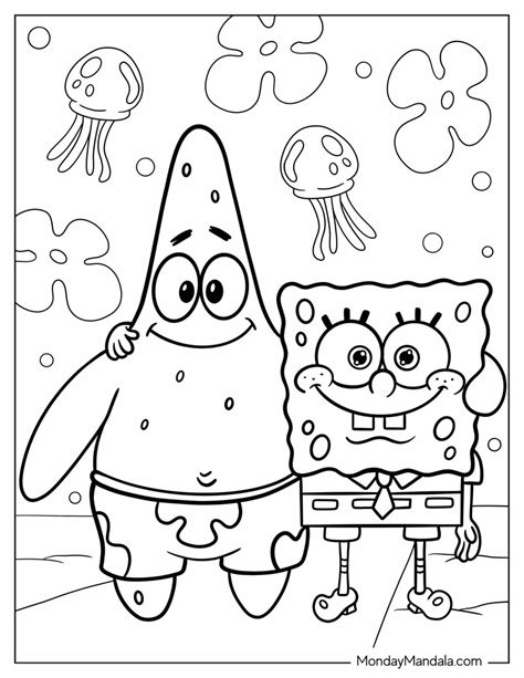 Patrick Star Coloring Pages 22 Fun Creative Designs Star Coloring